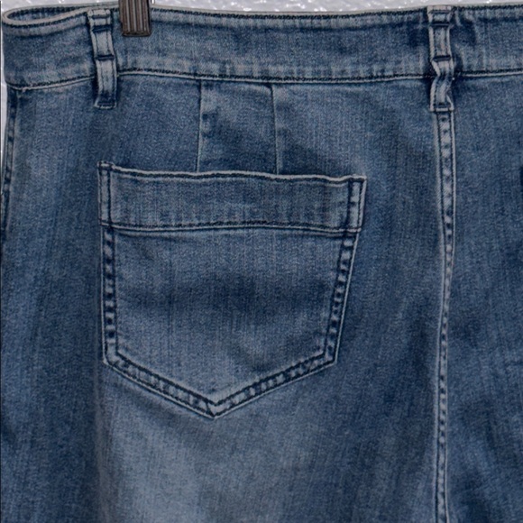 J.Jill Nantucket High Waisted Wide Leg Cropped Jeans Size 16P - Picture 5 of 8